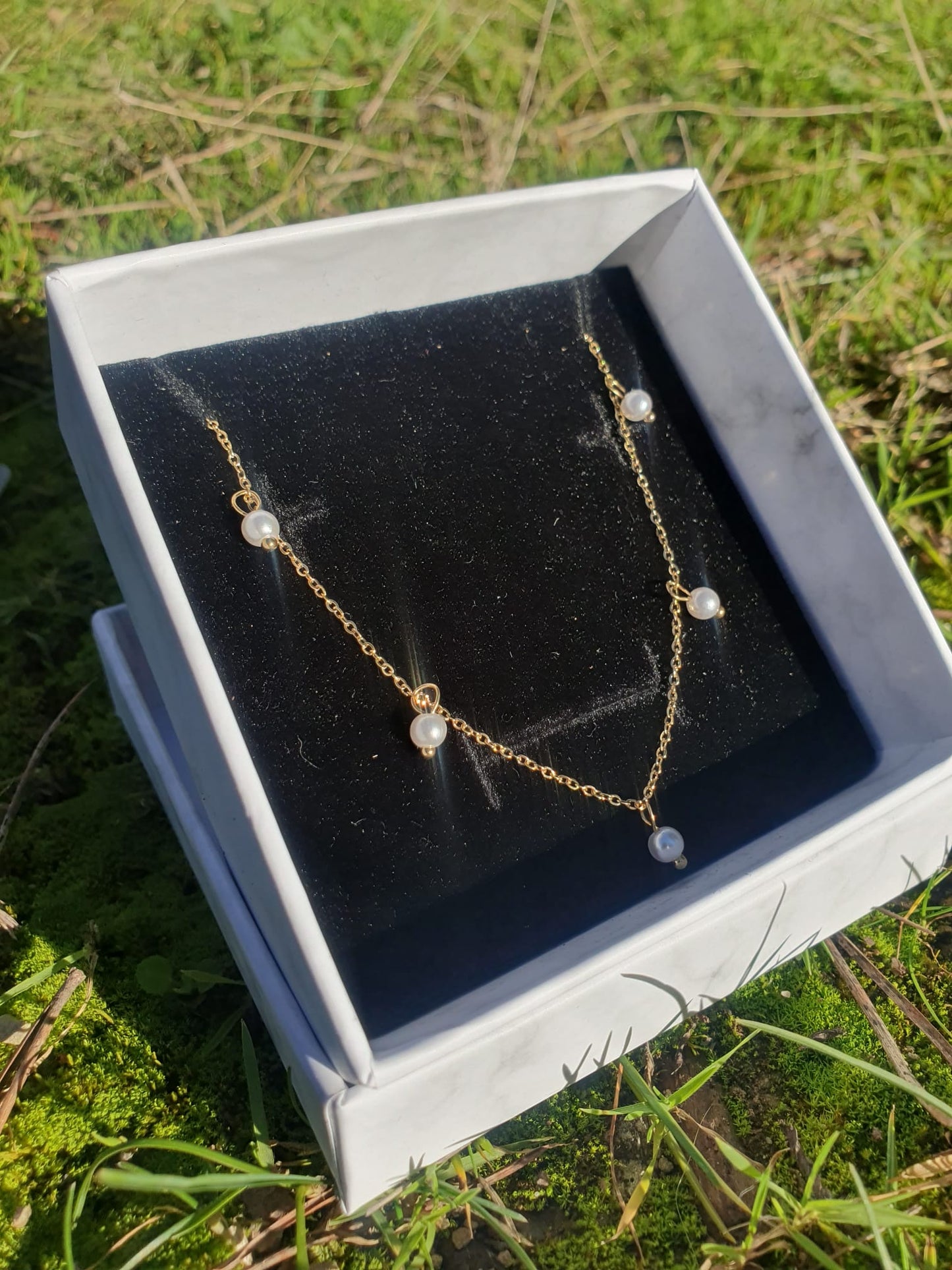 Collar elegante perlitas