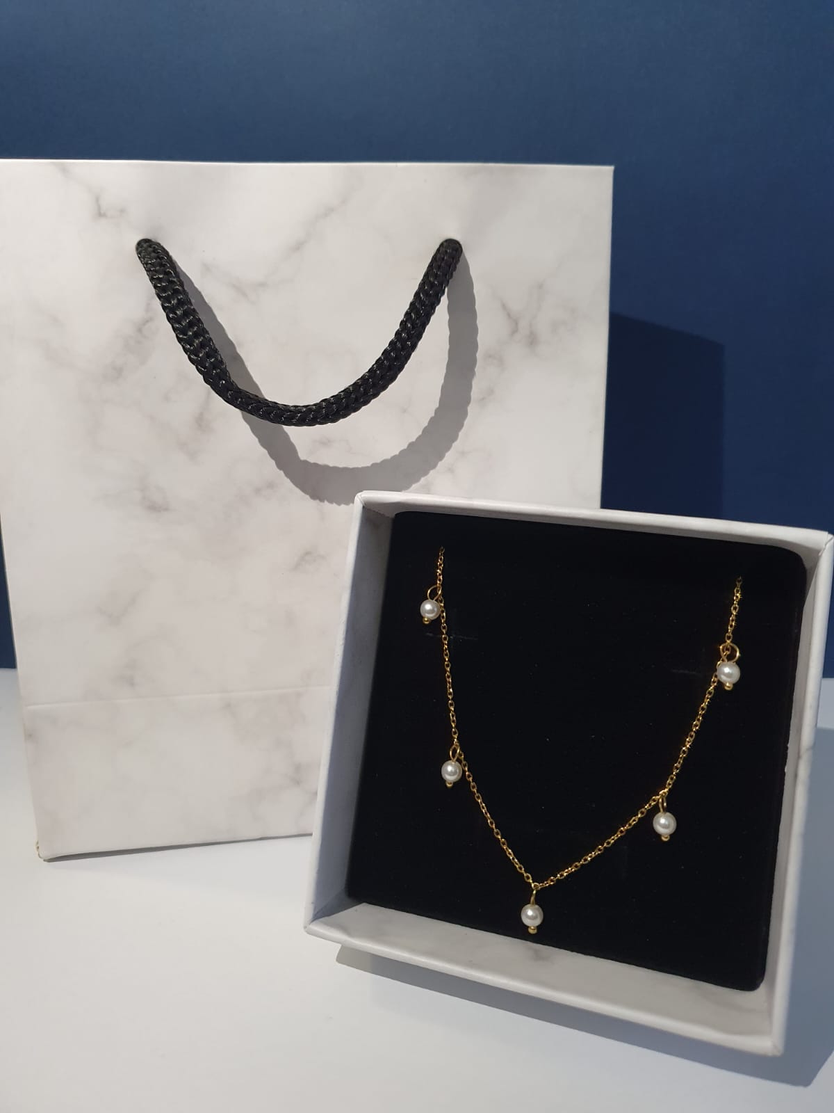 Collar elegante perlitas